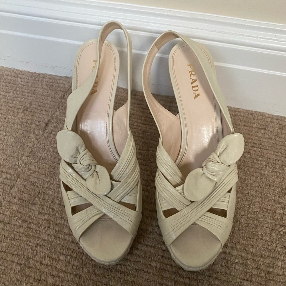 Prada platform heels